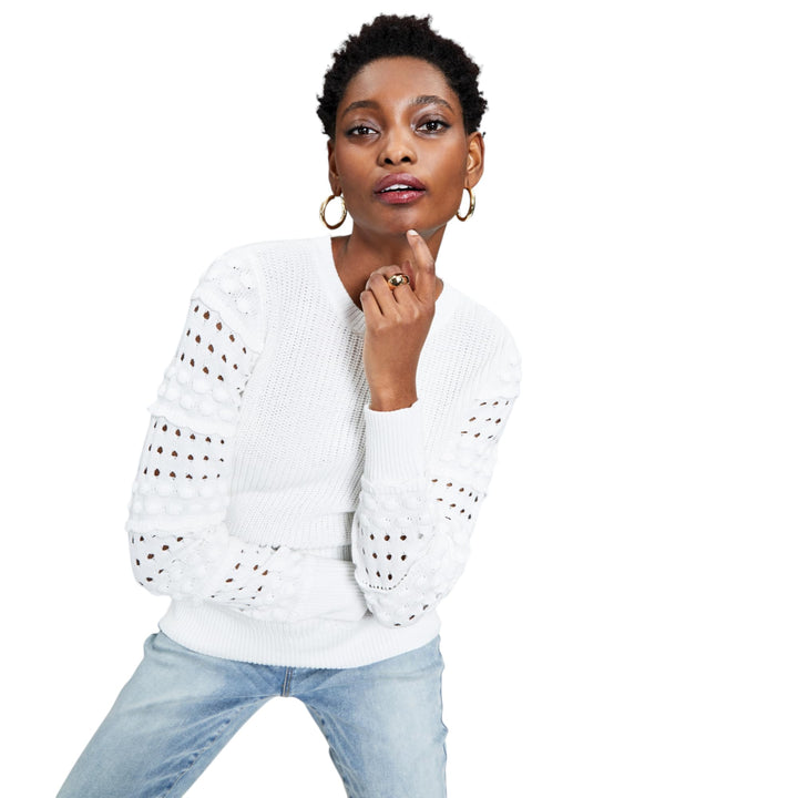 International Concepts Womens Mixed Knit Sweater