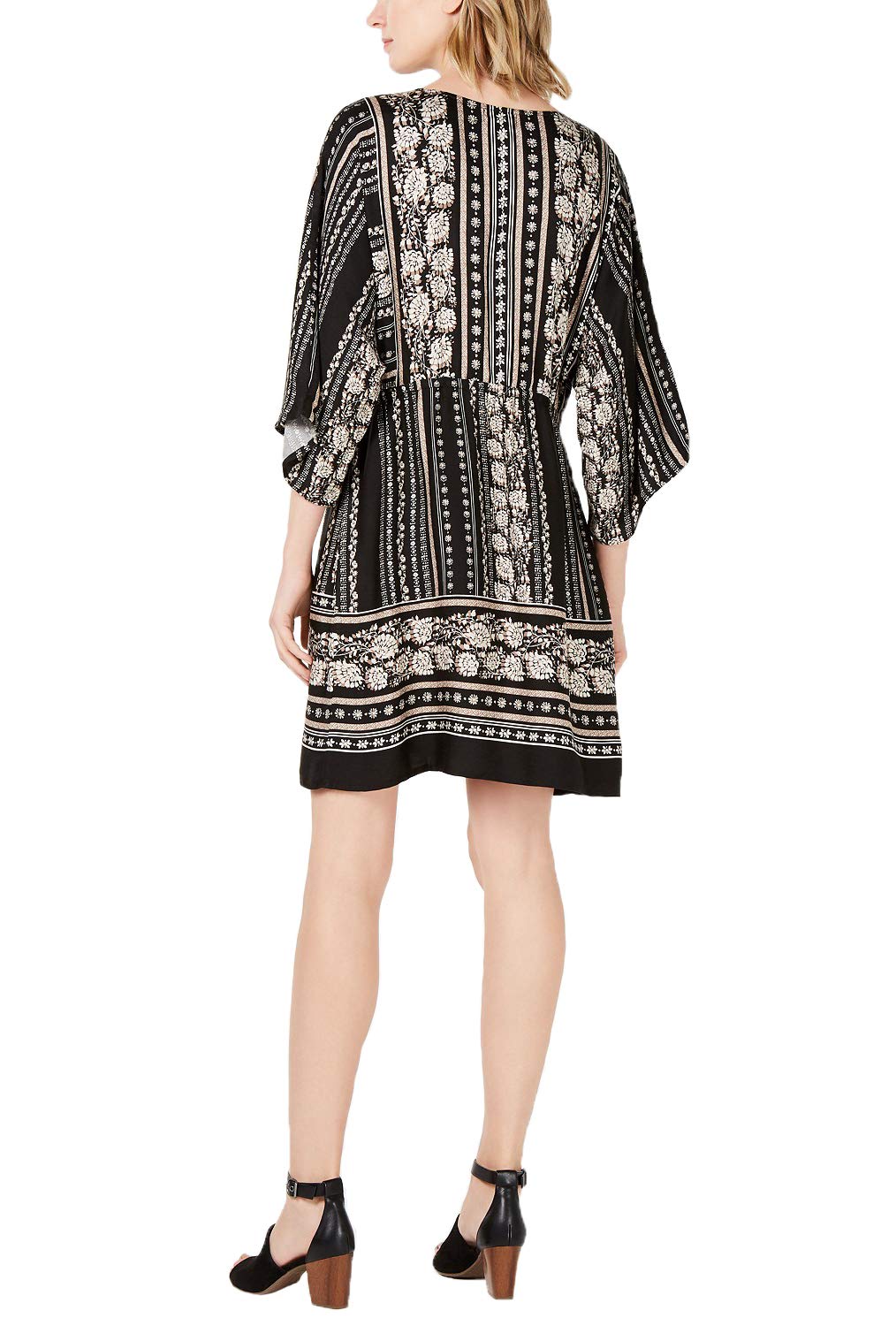 Style & Co Printed V Neck Dress