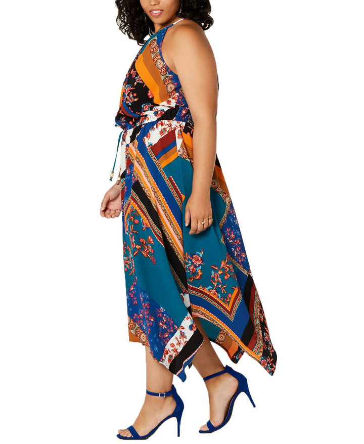 Fishbowl Trendy Plus Size Halter Maxi Dress