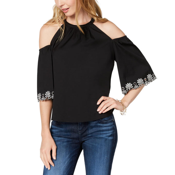Maison Jules Cold Shoulder Top