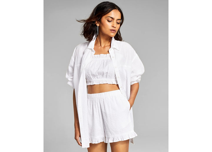 Now This Womens Cotton Oversized Shirt