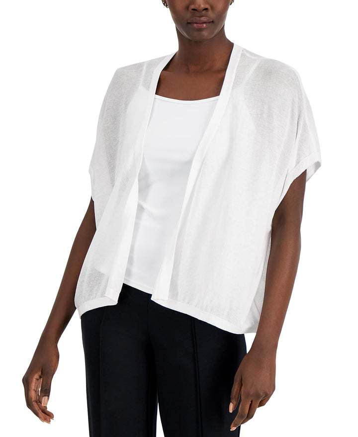 Alfani Womens Drapey Open Front Cardigan