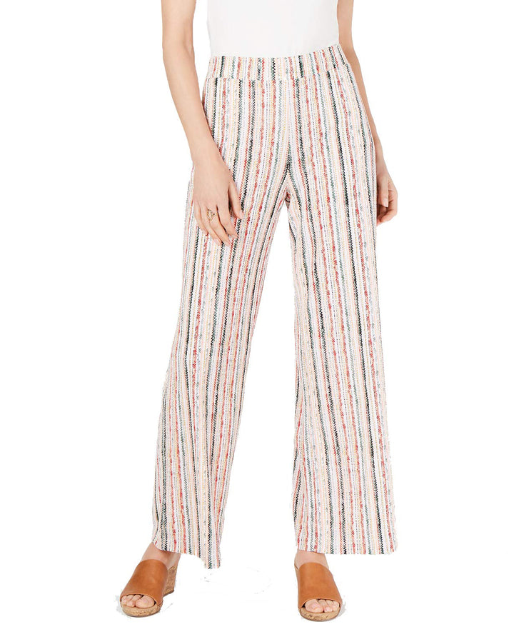 JM Collection Striped Pull-On Pants (Pacific Stripe, XXL)