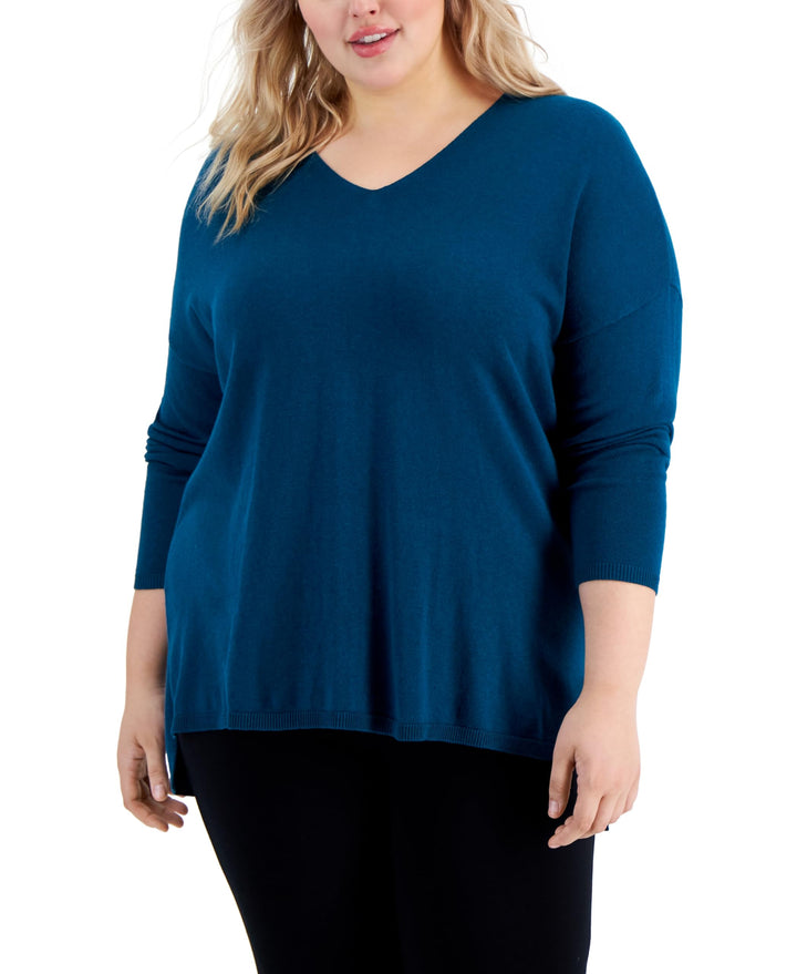 Plus Size V-Neck Sweater