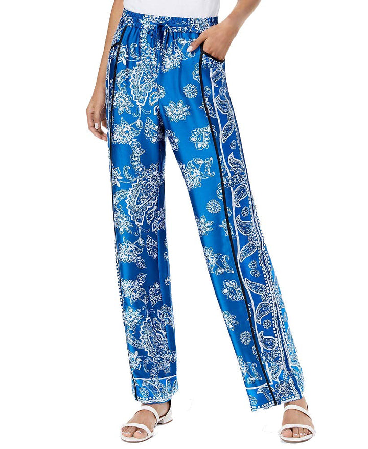 I.N.C. Printed Wide-Leg Pants