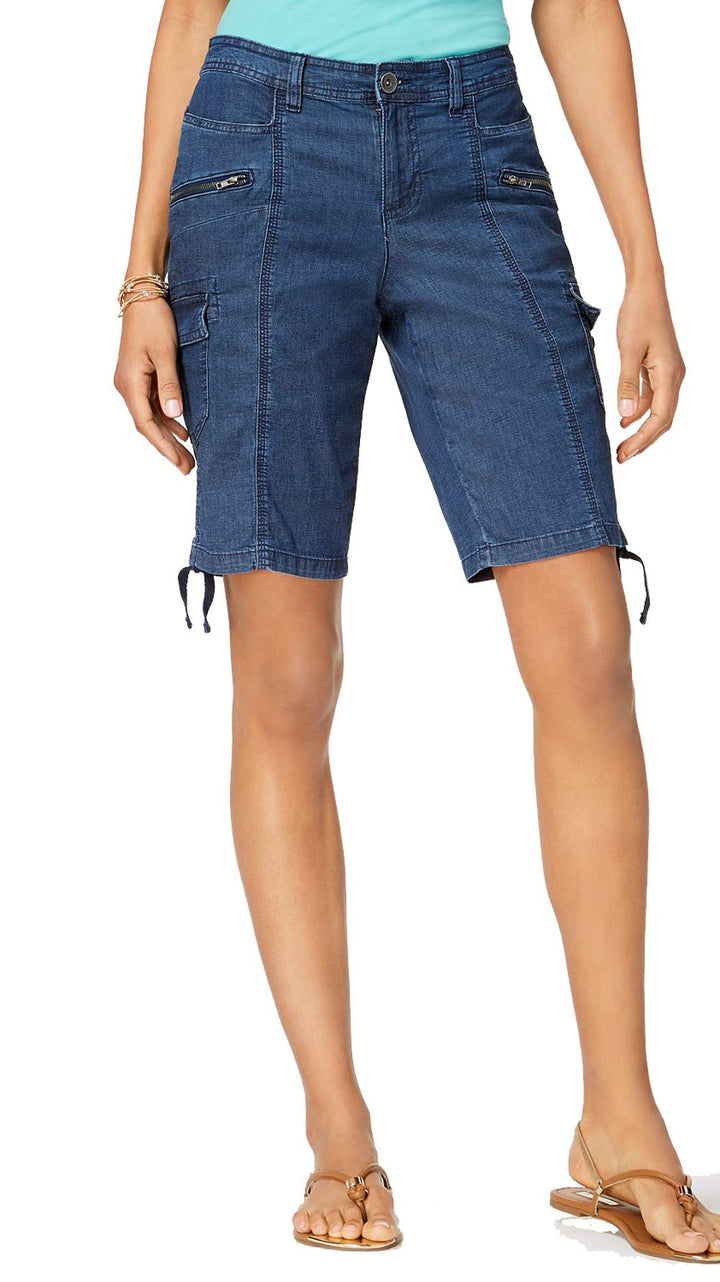 Style & Co Petite Chambray Cargo Shorts
