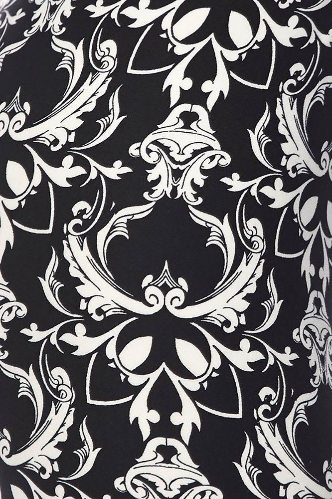 Buttery Soft Baroque Wreath Kids Leggings