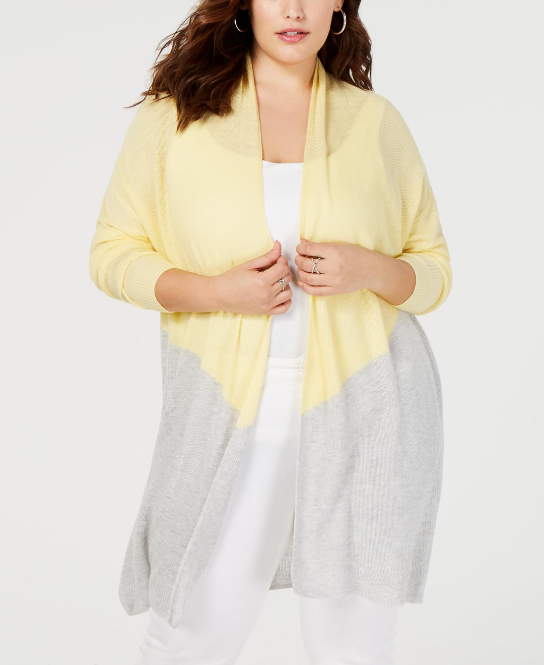 Plus Size Colorblocked Completer Sweater