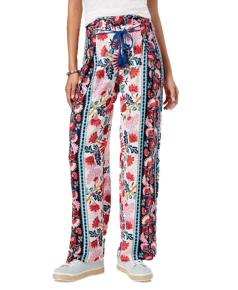 Be Bop Juniors Floral Print Wide Leg Pants
