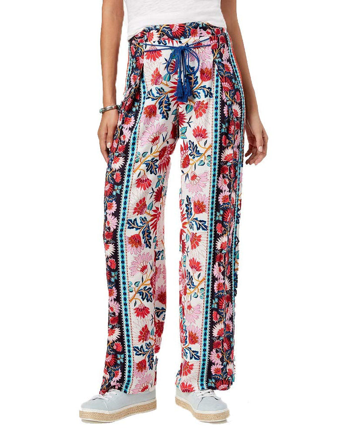 Be Bop Juniors Floral Print Wide Leg Pants