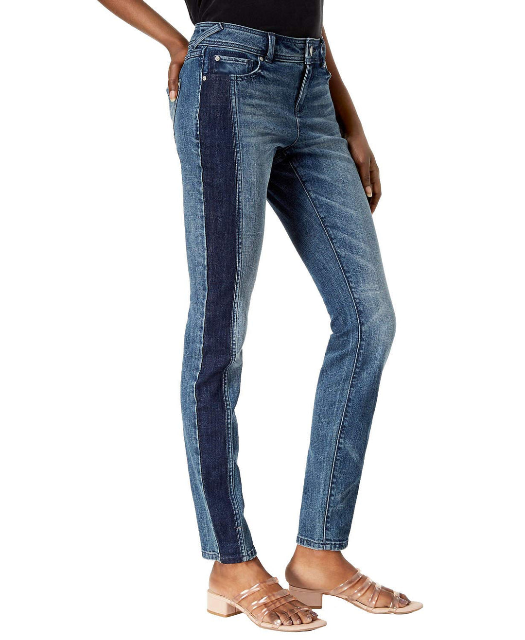 Two Tone Skinny Jeans