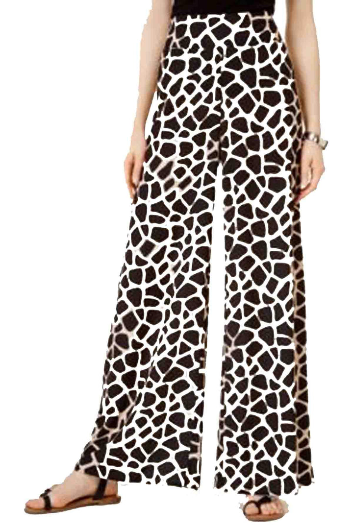 BAR III Giraffe Print Wide Leg Pants