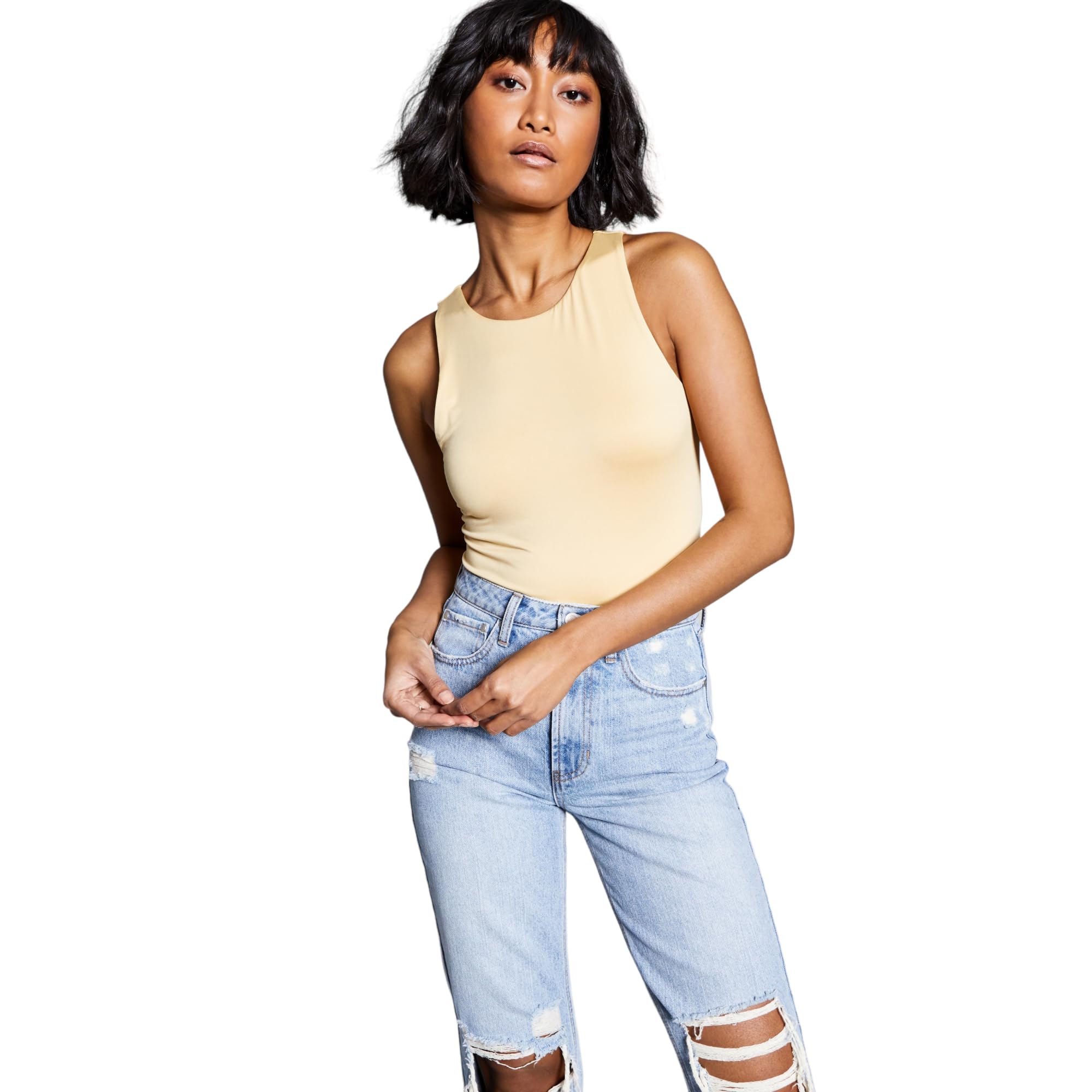 Now This Womens High Neck Bodysuit