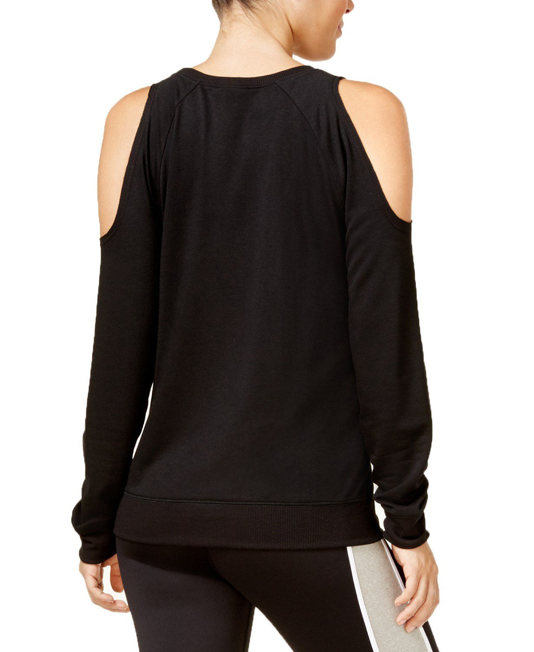 Material Girl Active Juniors Graphic Cold Shoulder Sweatshirt
