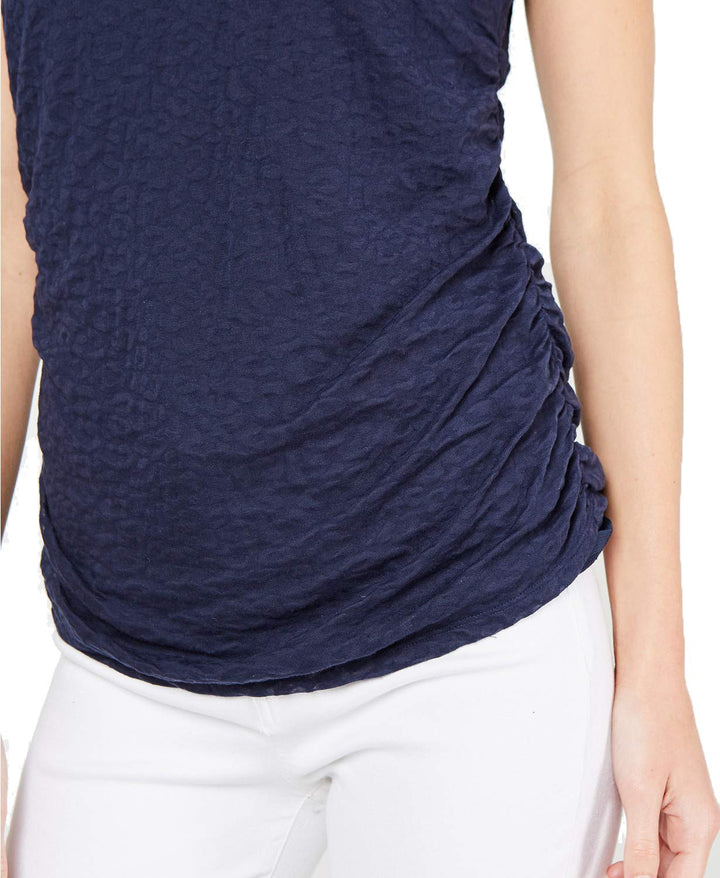 INC Leopard-Print Burnout Top