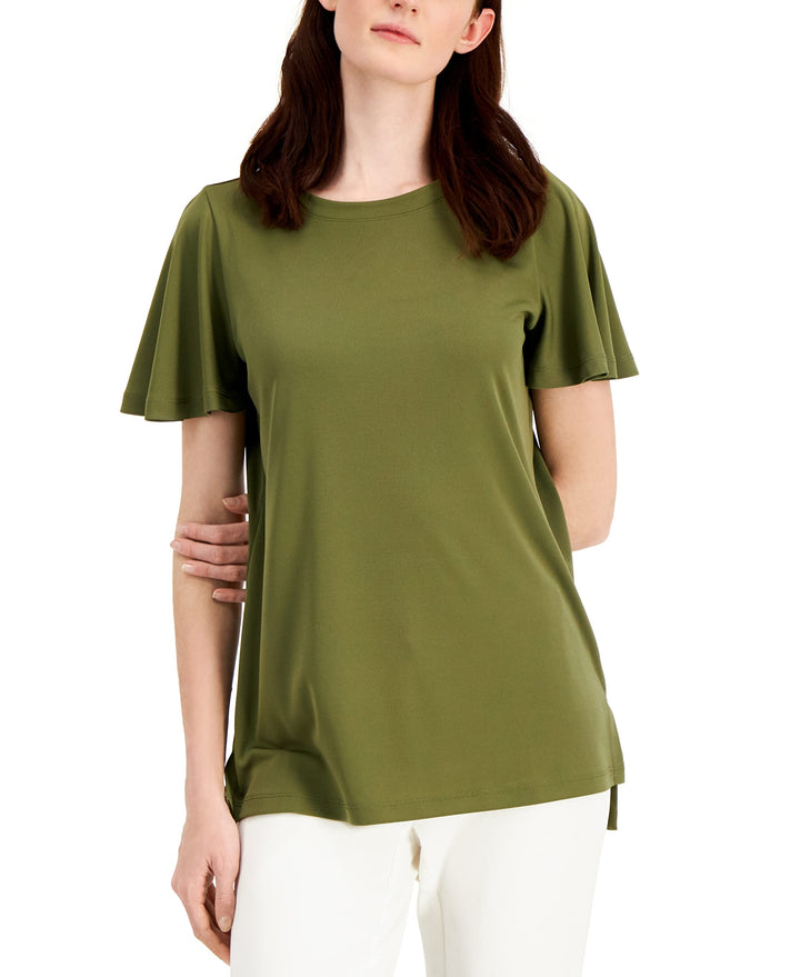 Alfani Flutter Sleeve T-Shirt