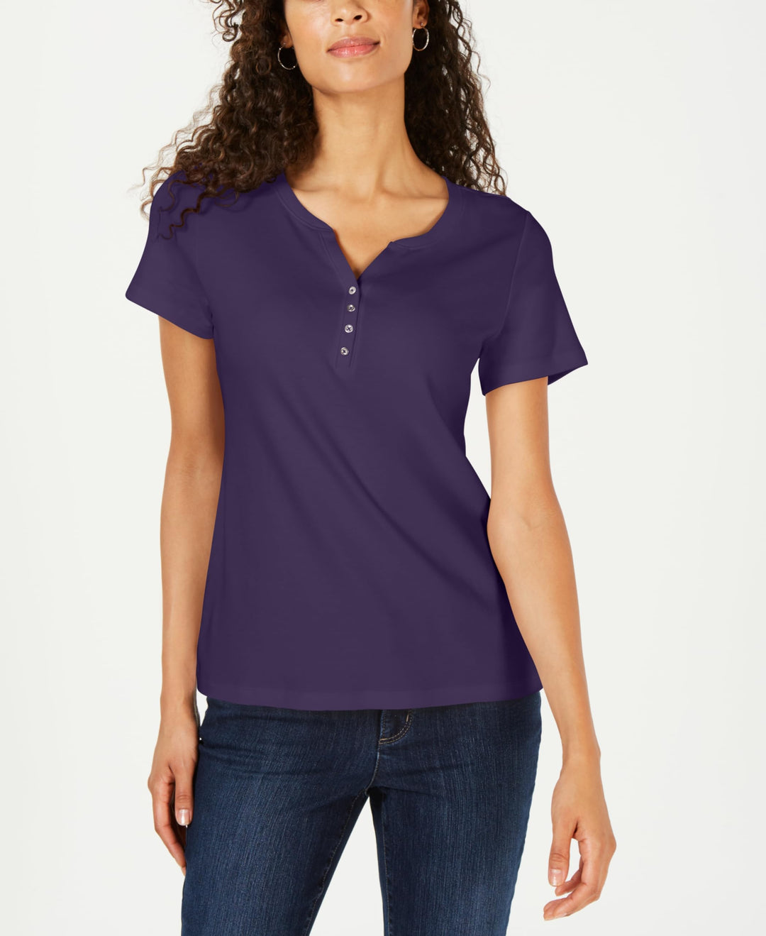 Short Sleeve Henley Top