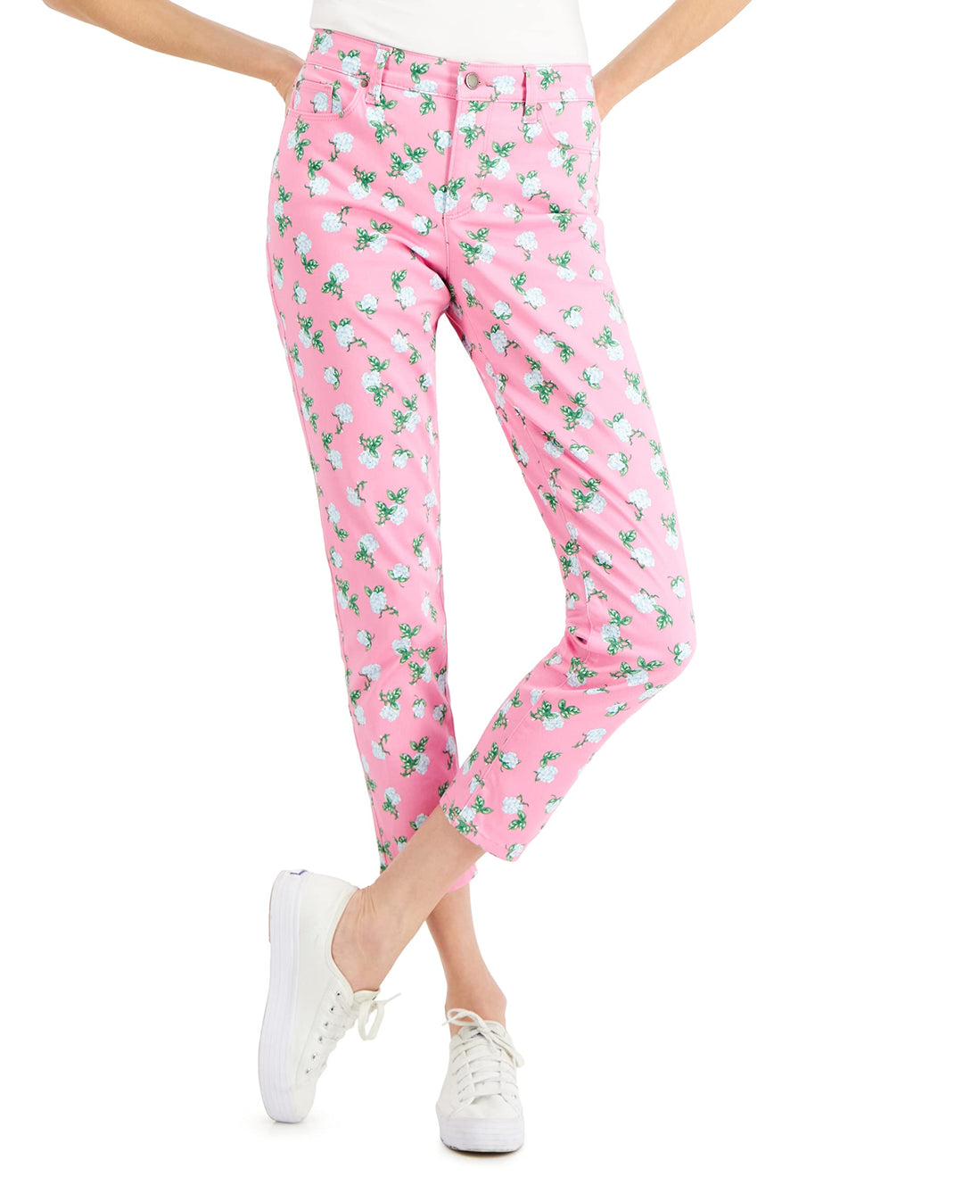 Charter Club Bristol Printed Skinny Ankle Jeans