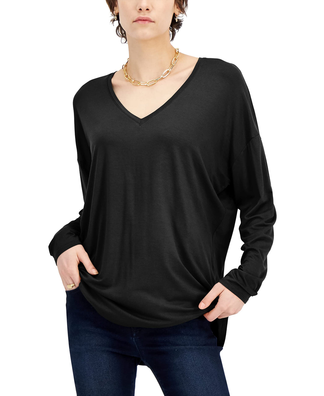INC International Concepts V Neck Tunic