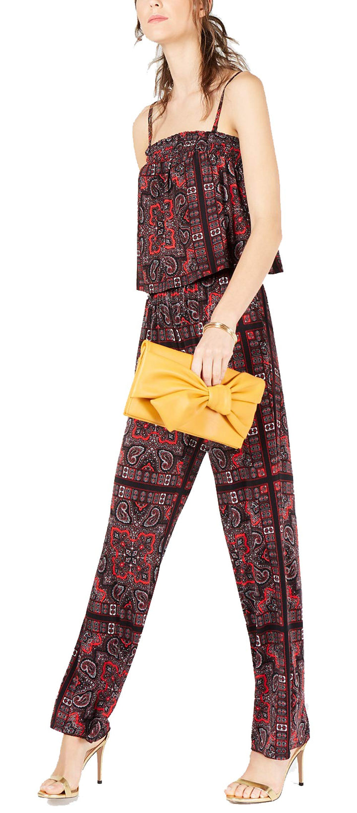 INC Petite Paisley-Print Jumpsuit