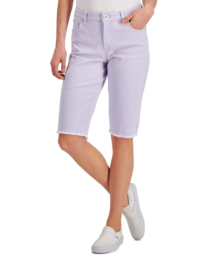 Style & Co Denim Raw Edge Bermuda Shorts