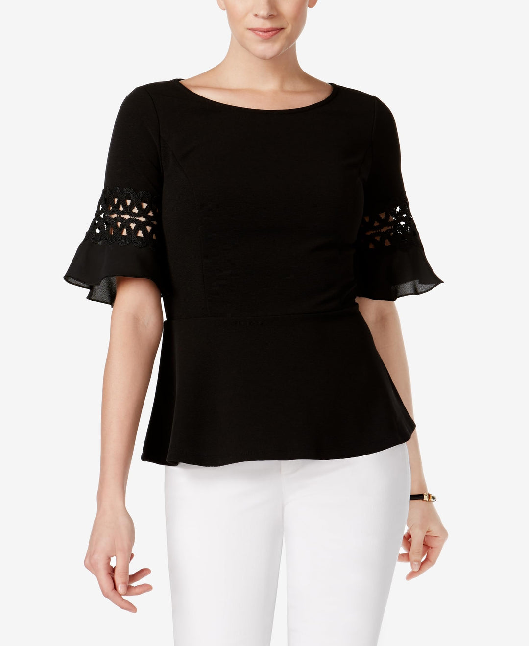 Charter Club Lace Trim Top