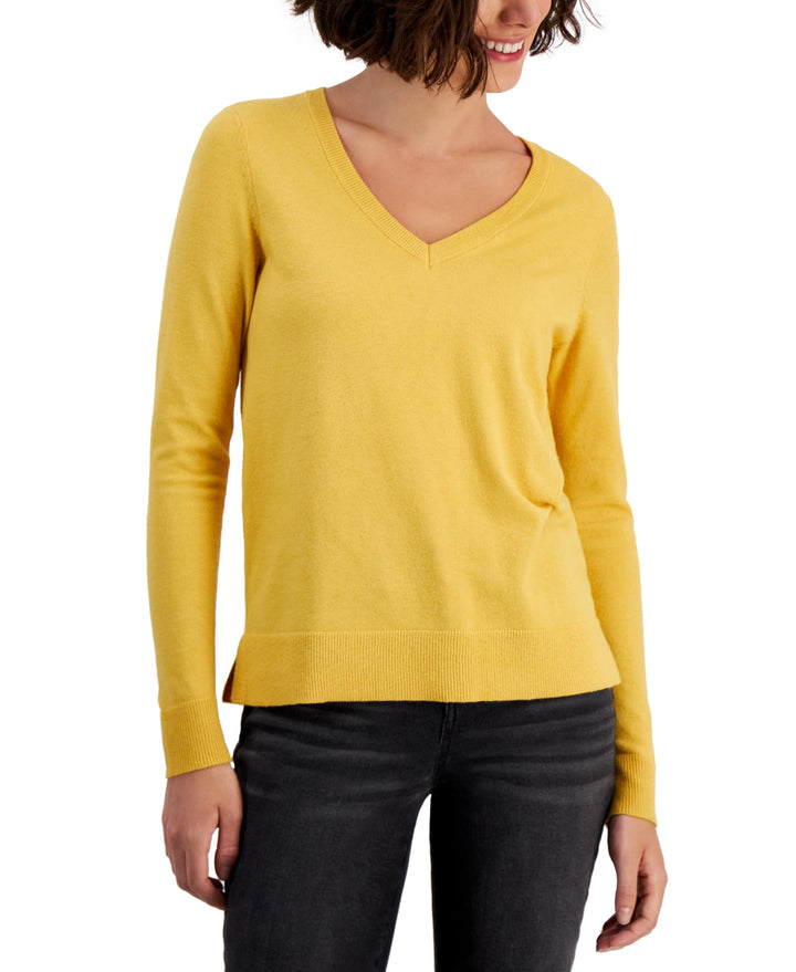 Women's V-Neck Long-Sleeve Sweater
