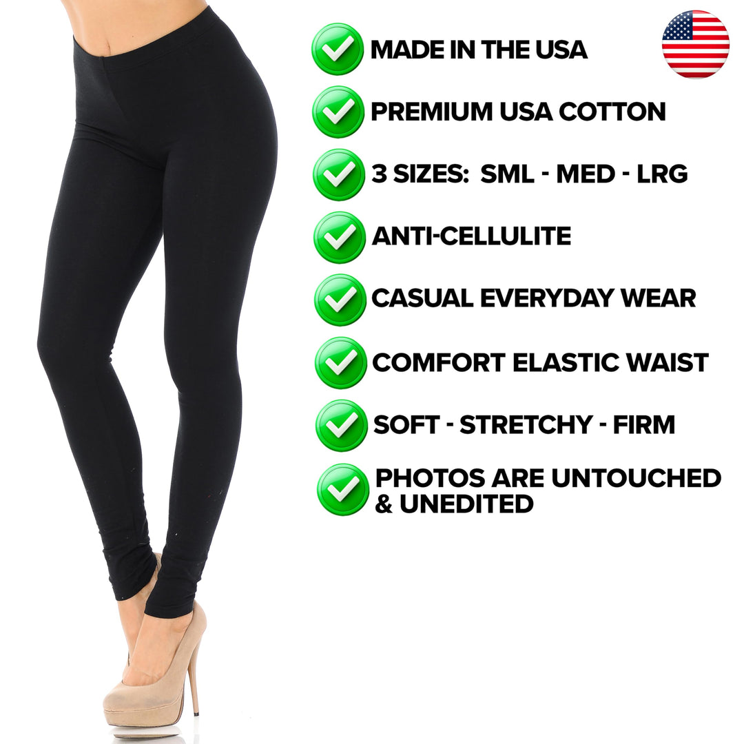 USA Full Length Cotton Leggings