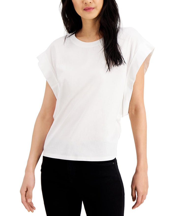 INC International Concepts Womens Rolled Sleeve T-Shirt