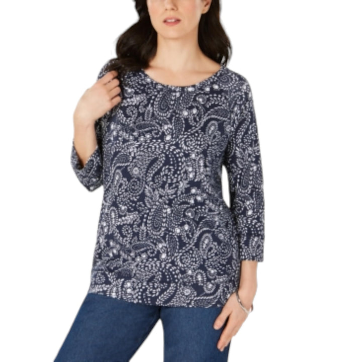 Paisley-Print Sweatshirt