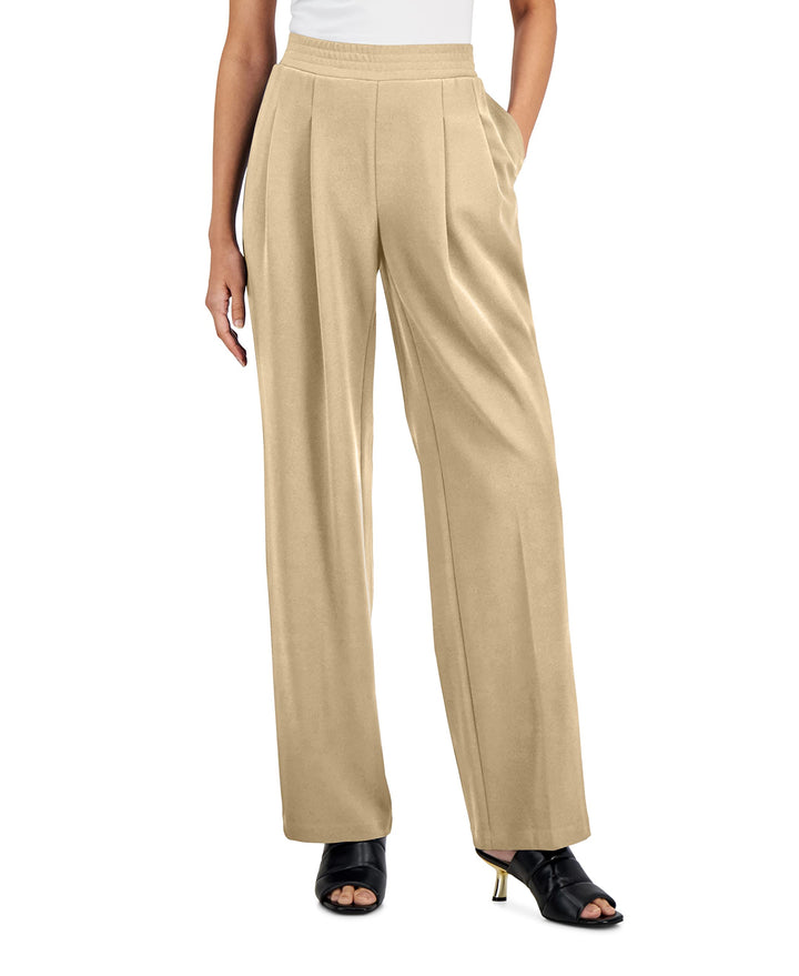 Alfani Petite Pleated Pull On Pants