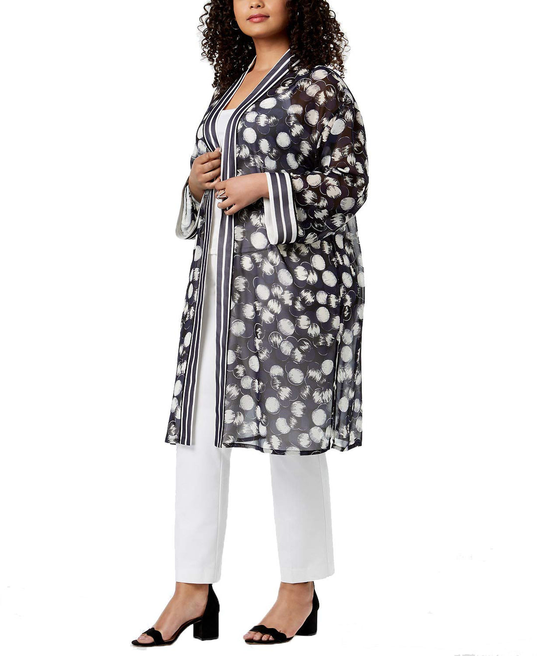 Alfani Plus Size Printed Kimono