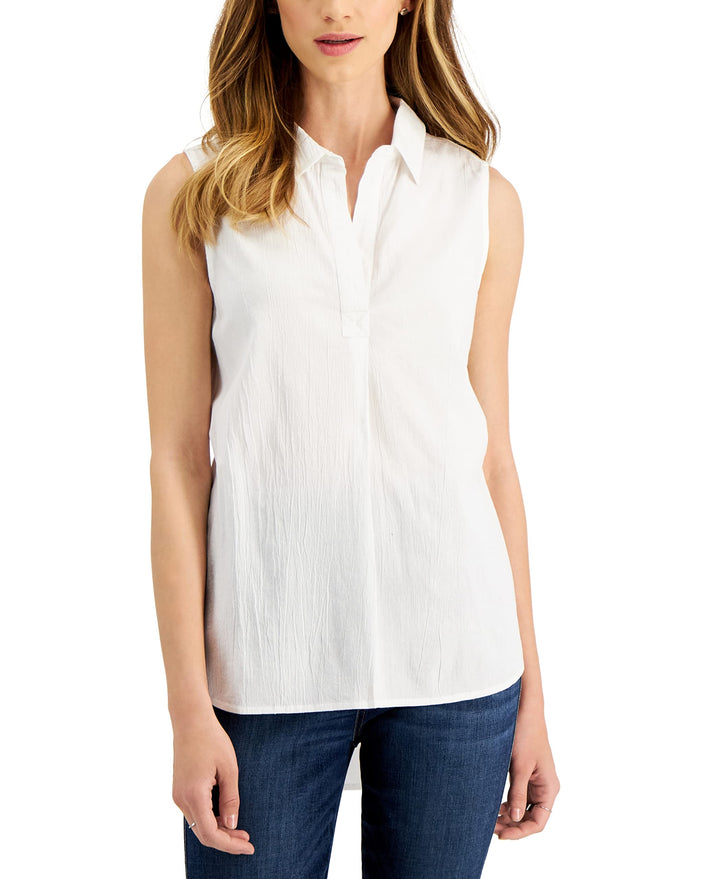 Style & Co Petite Sleeveless Popover Top