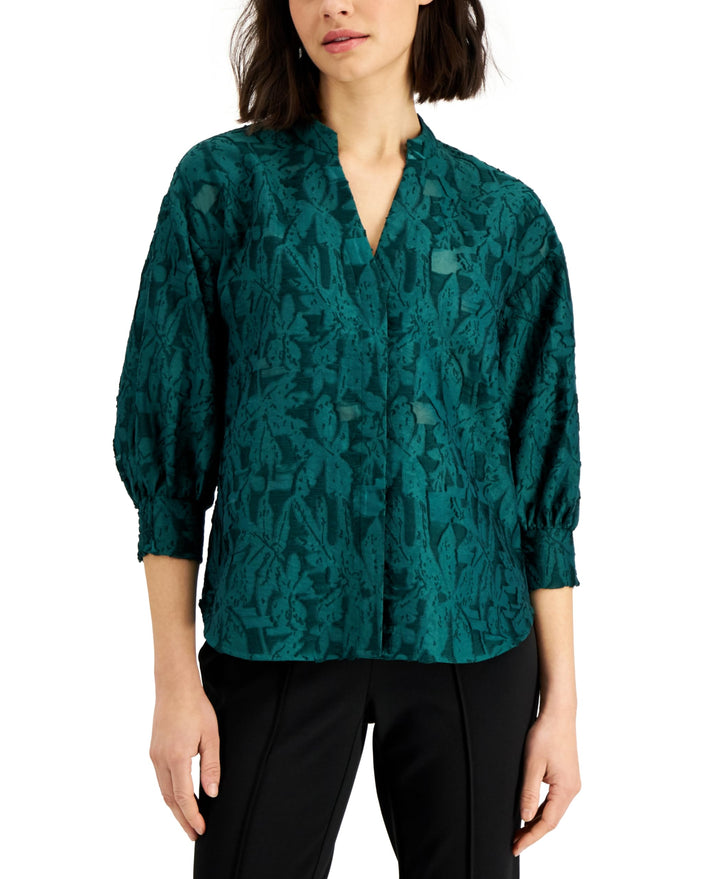 Alfani Printed Billow Sleeve Blouse