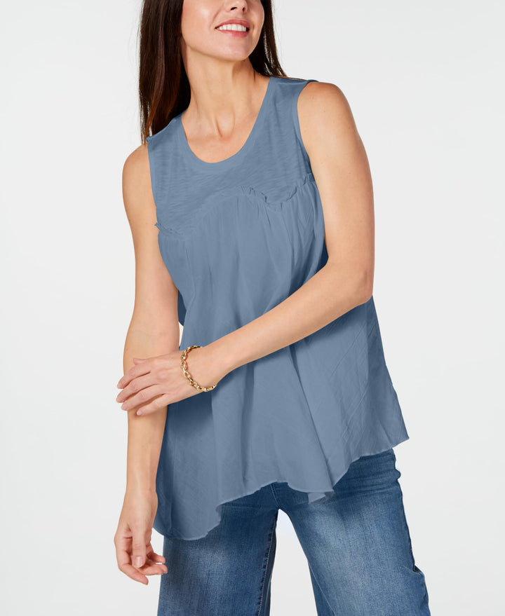 Style & Co Handkerchief Hem Top