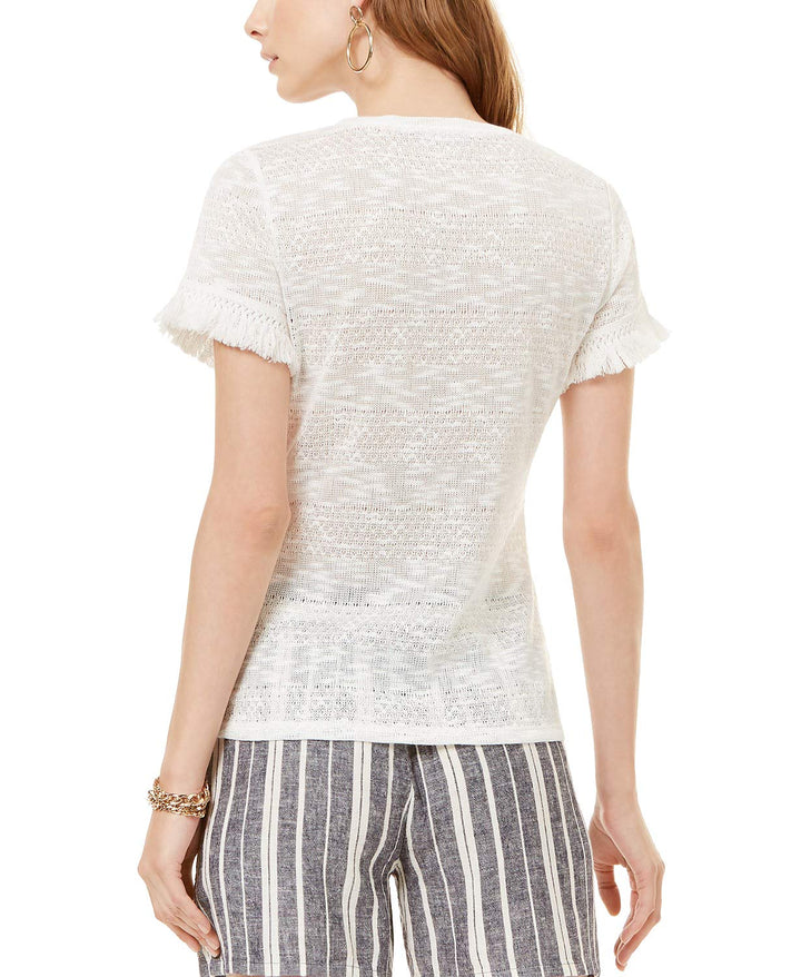 Fringe Trim T-Shirt