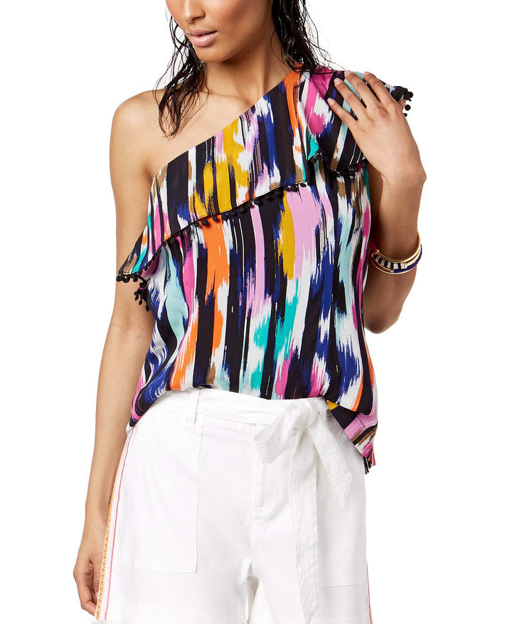 Trina Turk X I.N.C. One Shoulder Ruffle Top