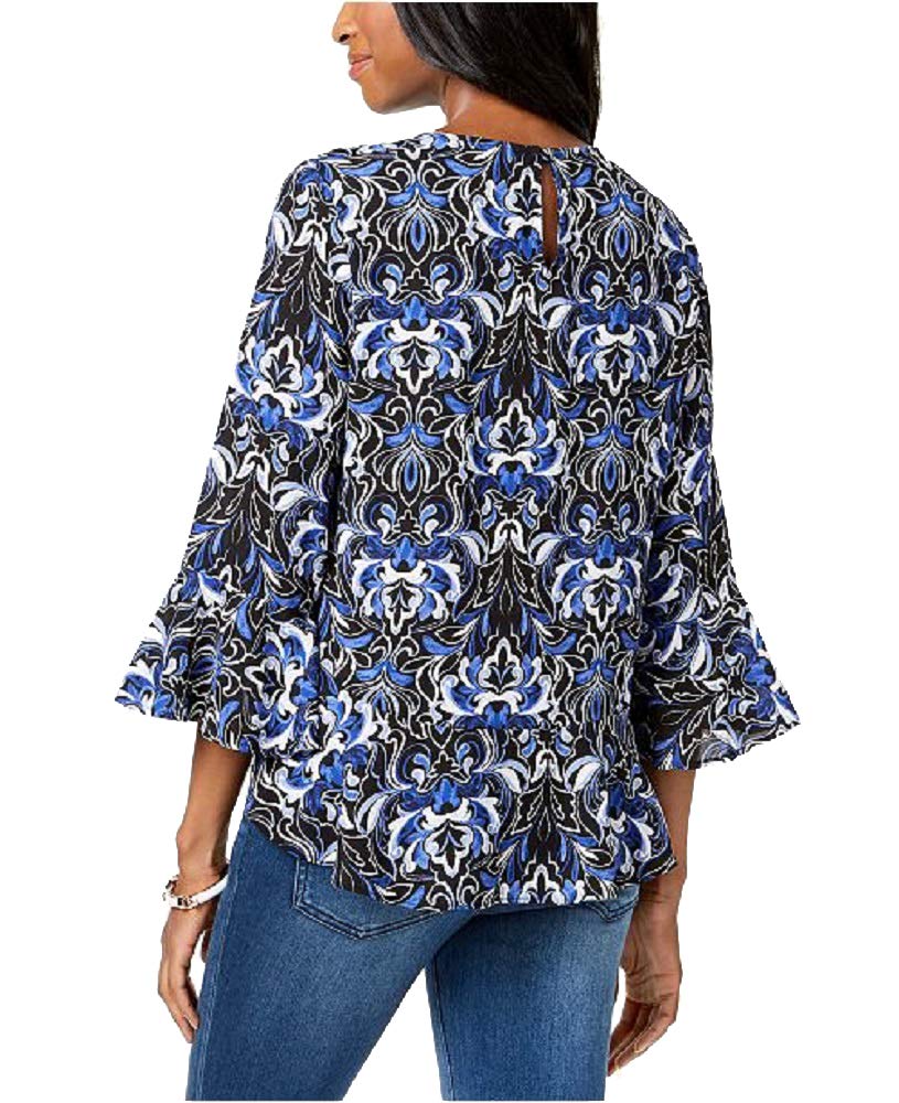 Charter Club Printed Peplum Top