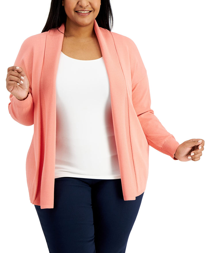 Alfani Plus Size Open Front Cardigan