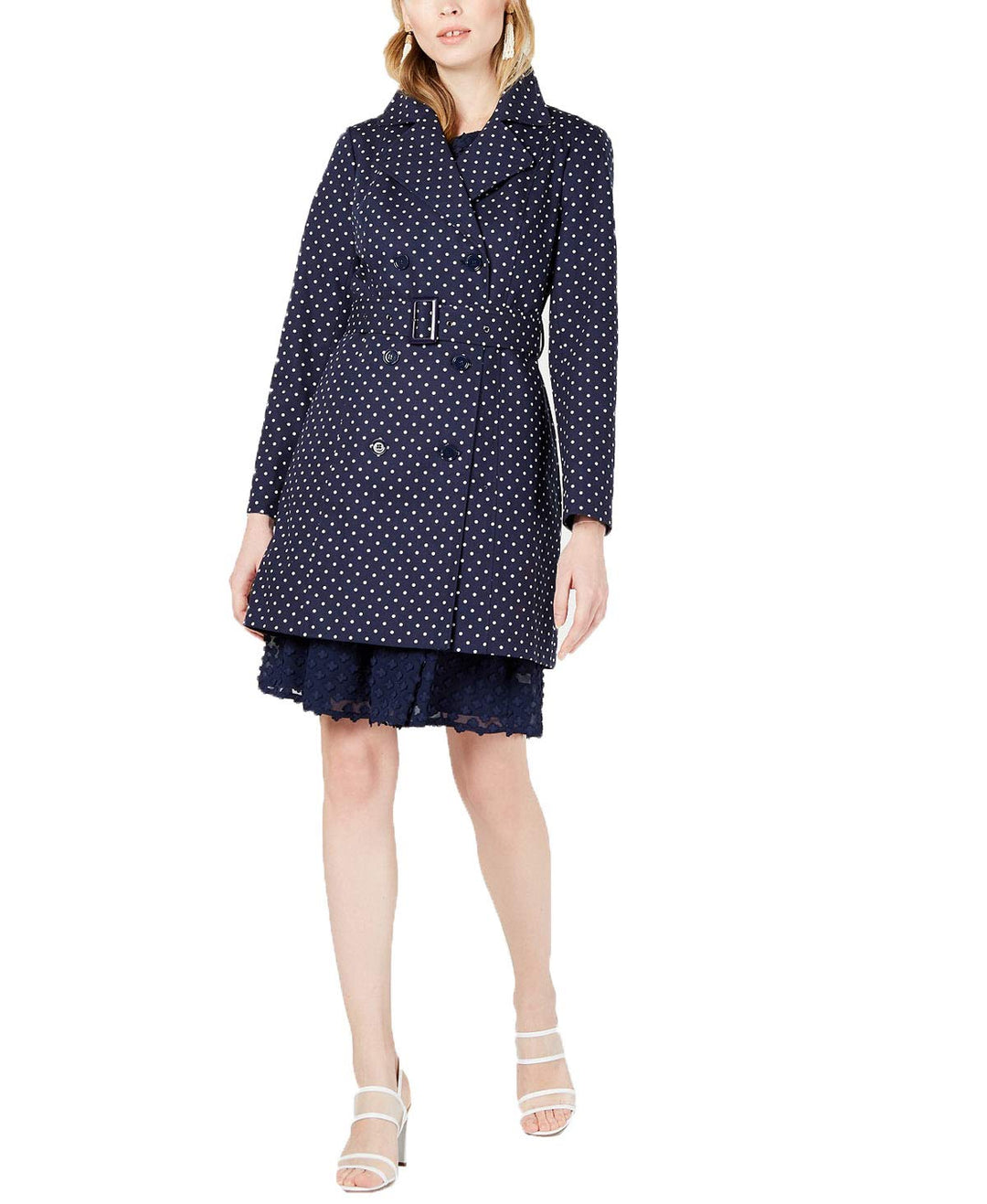 Belted Double-Breasted Trench Coat