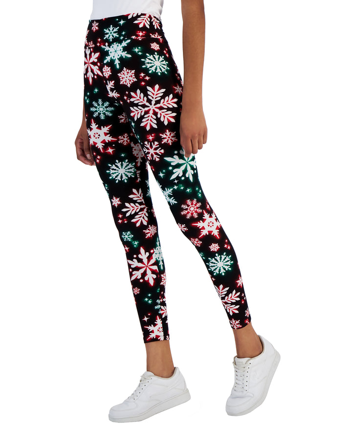 Juniors' High-Rise Holiday Leggings
