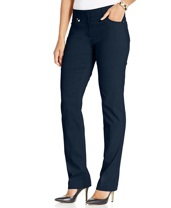 Petite Tummy-Control Curvy Fit Pants, Petite and Petite Short