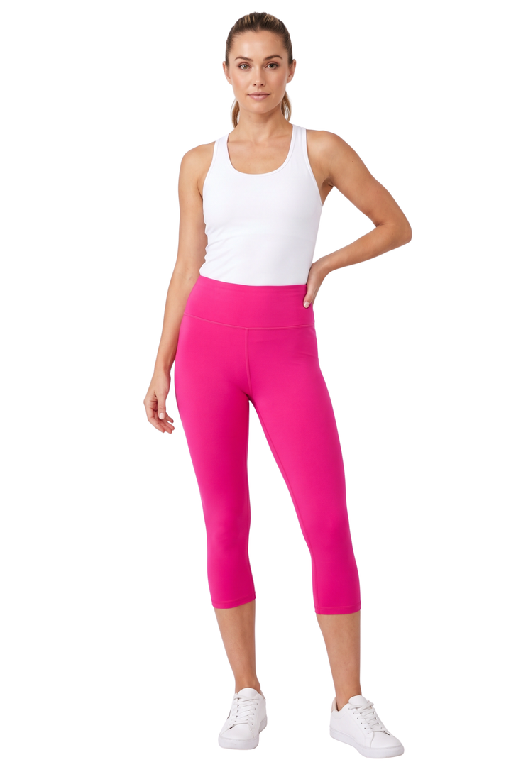 Buttery Smooth Basic Solid High Waisted Capris - 3 Inch - New Mix