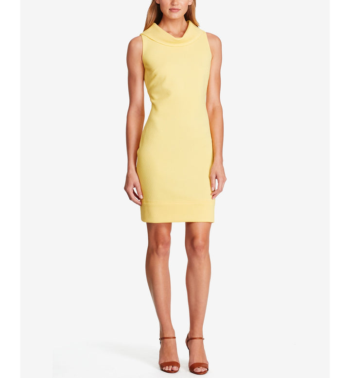 Cowl-Neck Sheath Dress