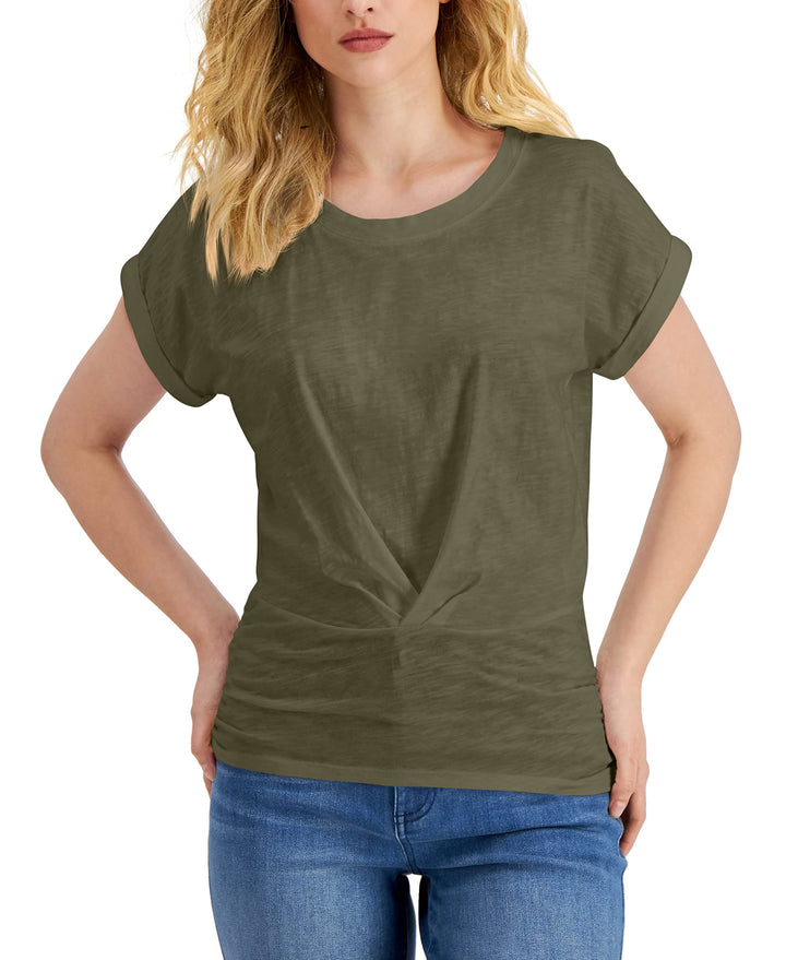 INC International Concepts Pleated Front Top