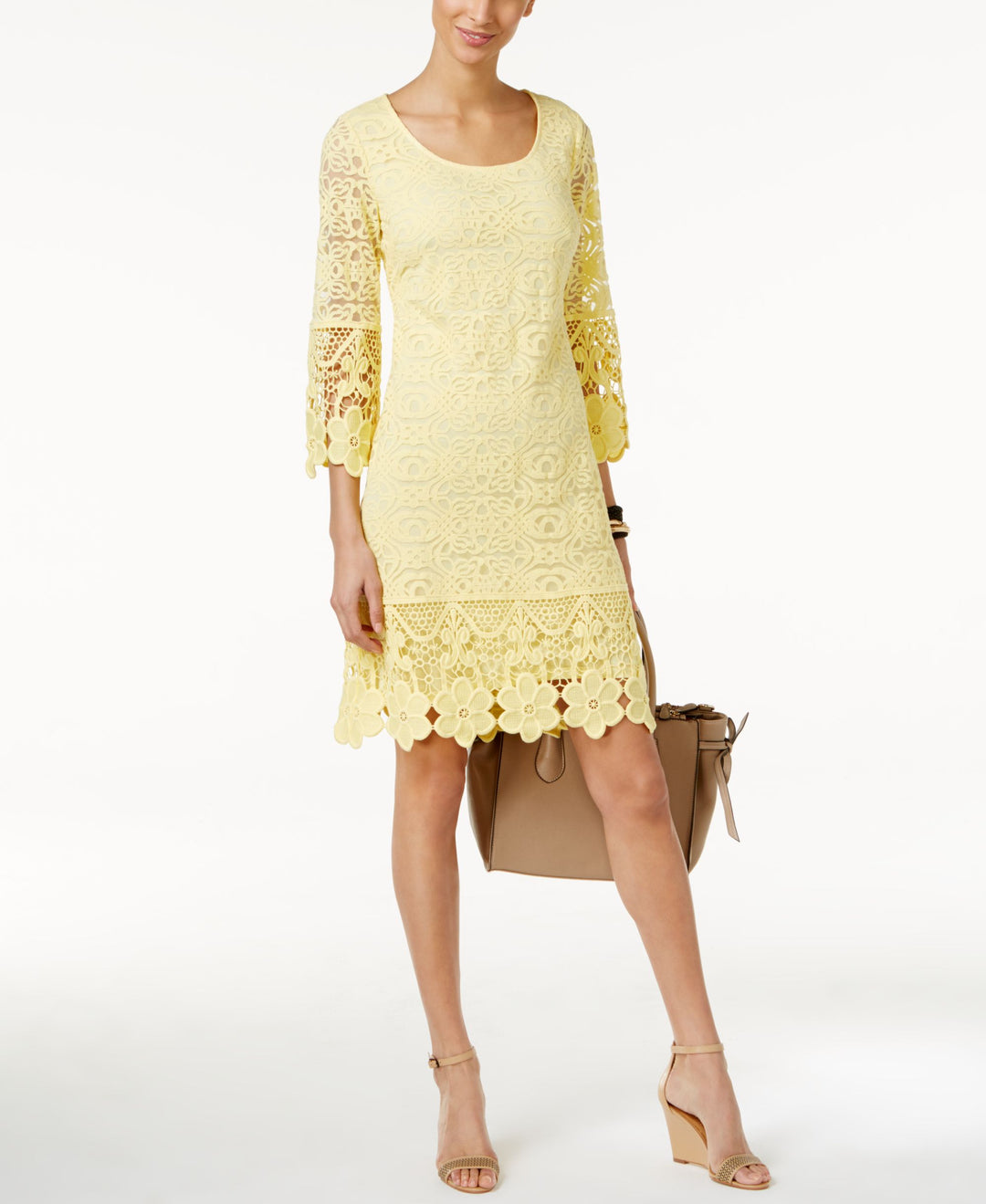 Alfani Petite Crochet Shift Dress