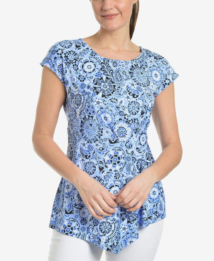 NY Collection Asymmetrical T-Shirt