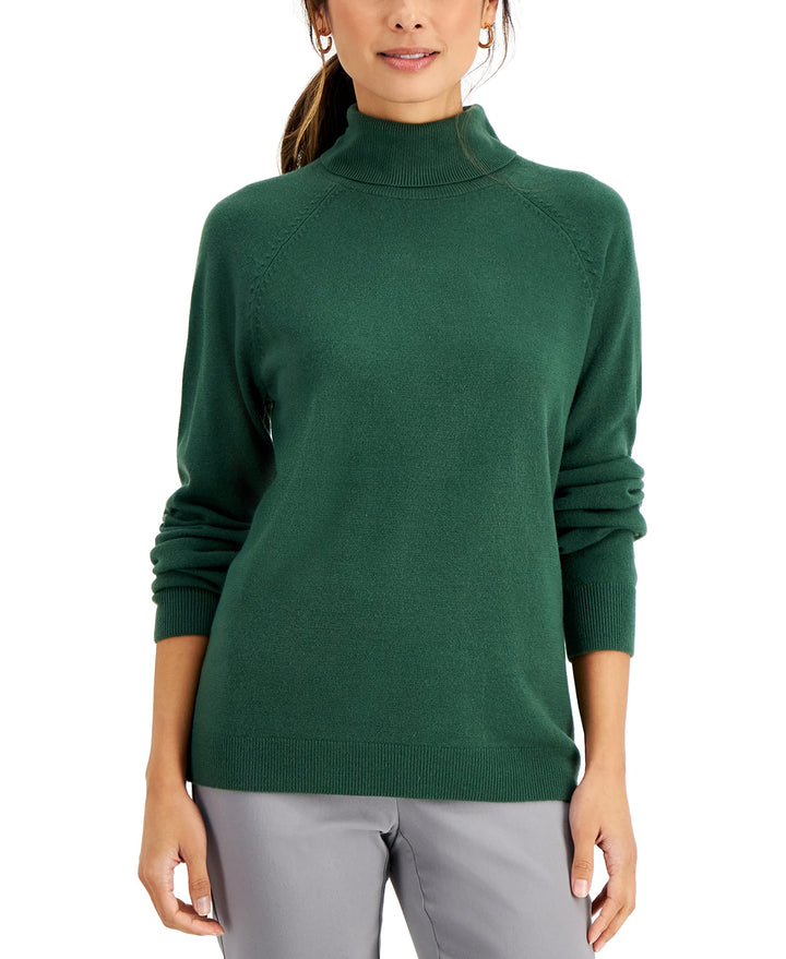 Karen Scott Petite Luxsoft Turtleneck Sweater
