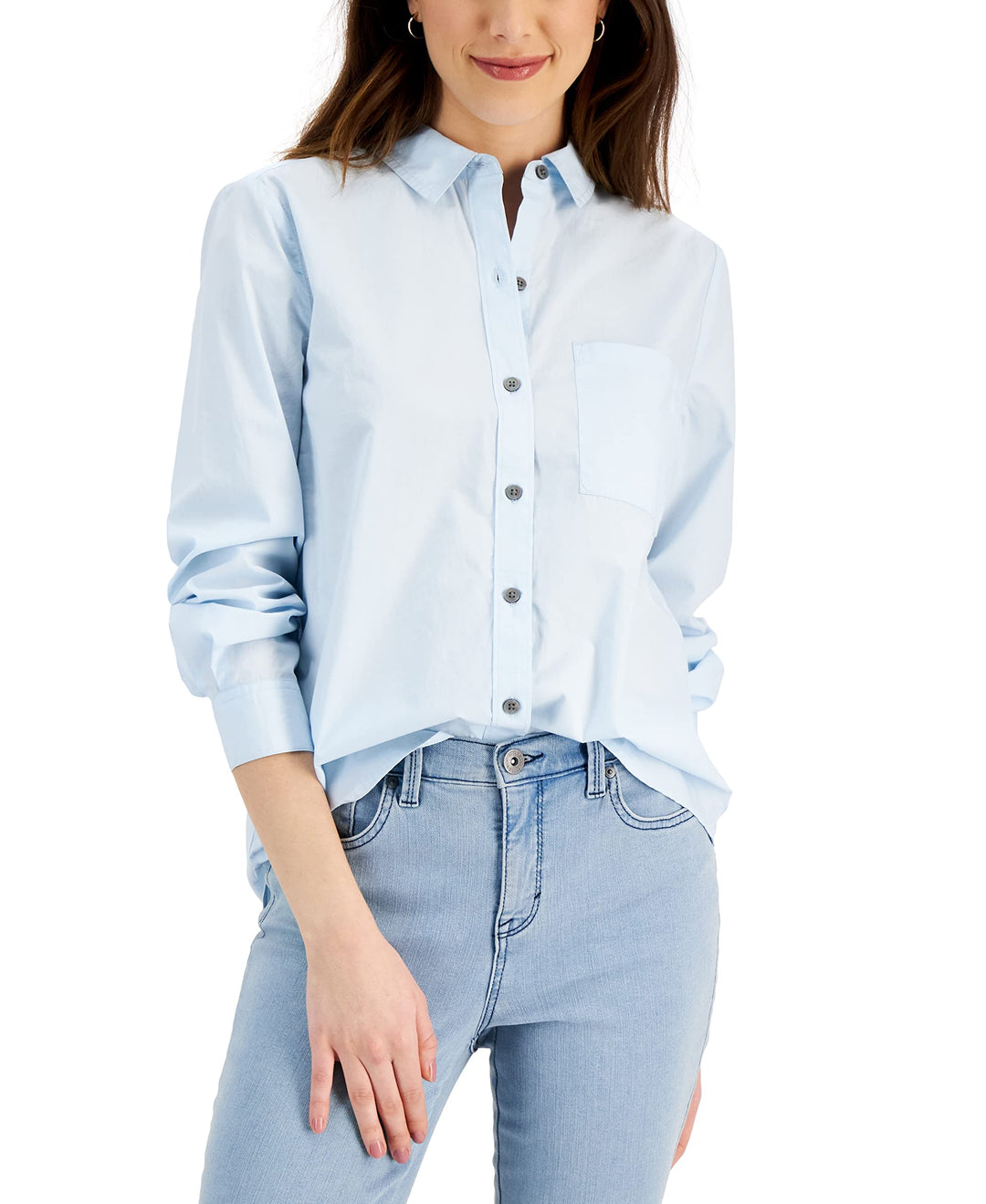 Style & Co Relaxed Fit Button Front Shirt