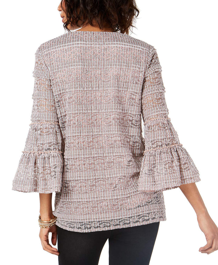 Lace Bell-Sleeve Top